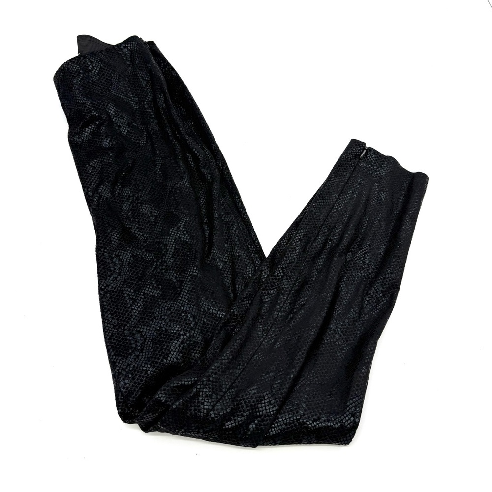 Zara Snakeskin Python Liquid Foiled Pull On Pants… - image 3
